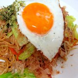 パスタで横手焼きそば風